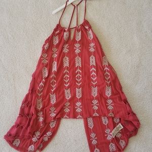 Free people open back top